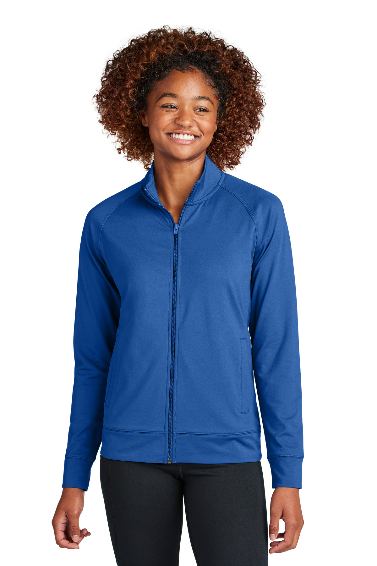 Sport-Tek Women's Sport-Wick Stretch Full-Zip Cadet Jacket LST857