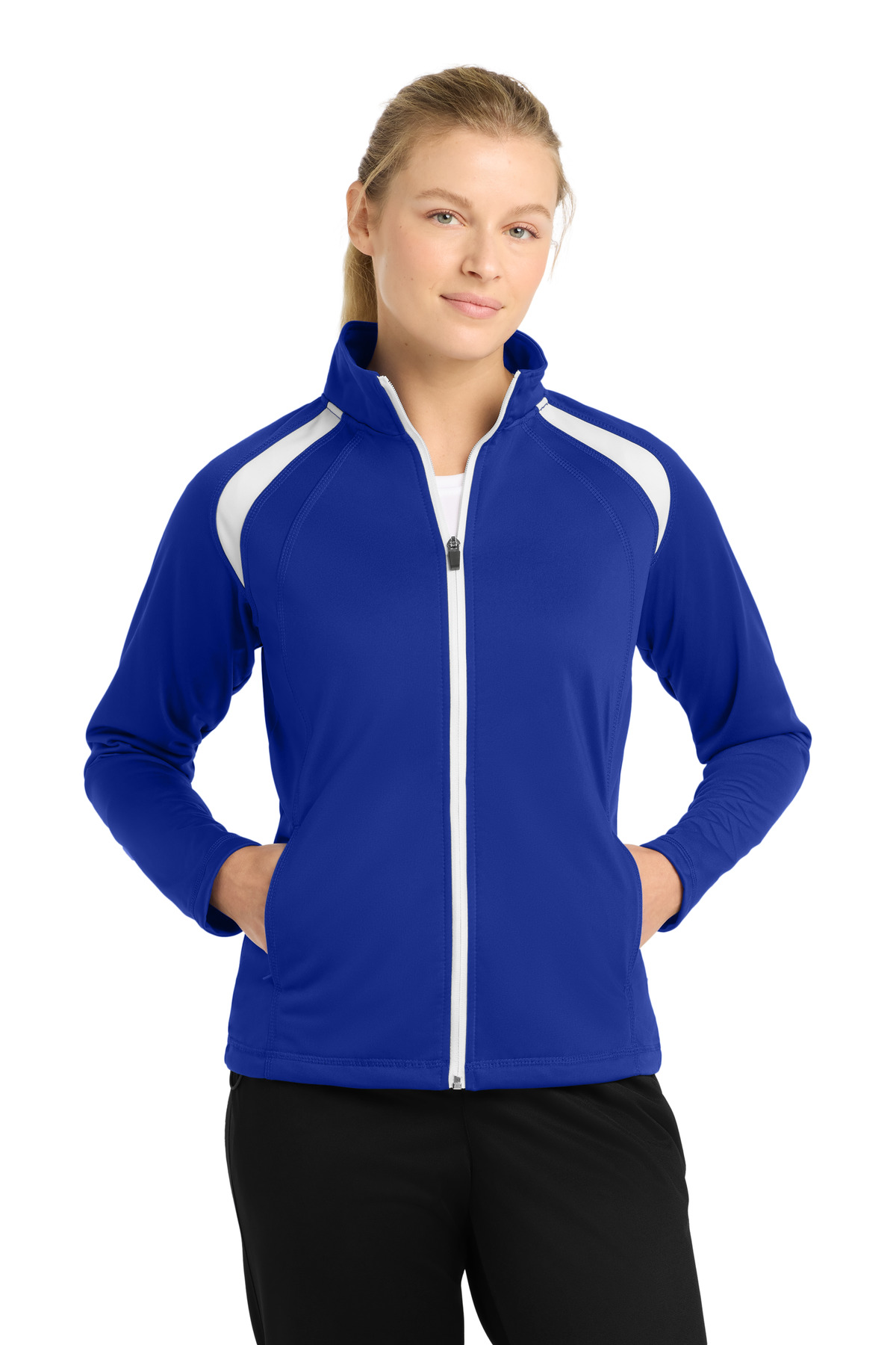 Sport-Tek Women's Tricot Track Jacket. LST90