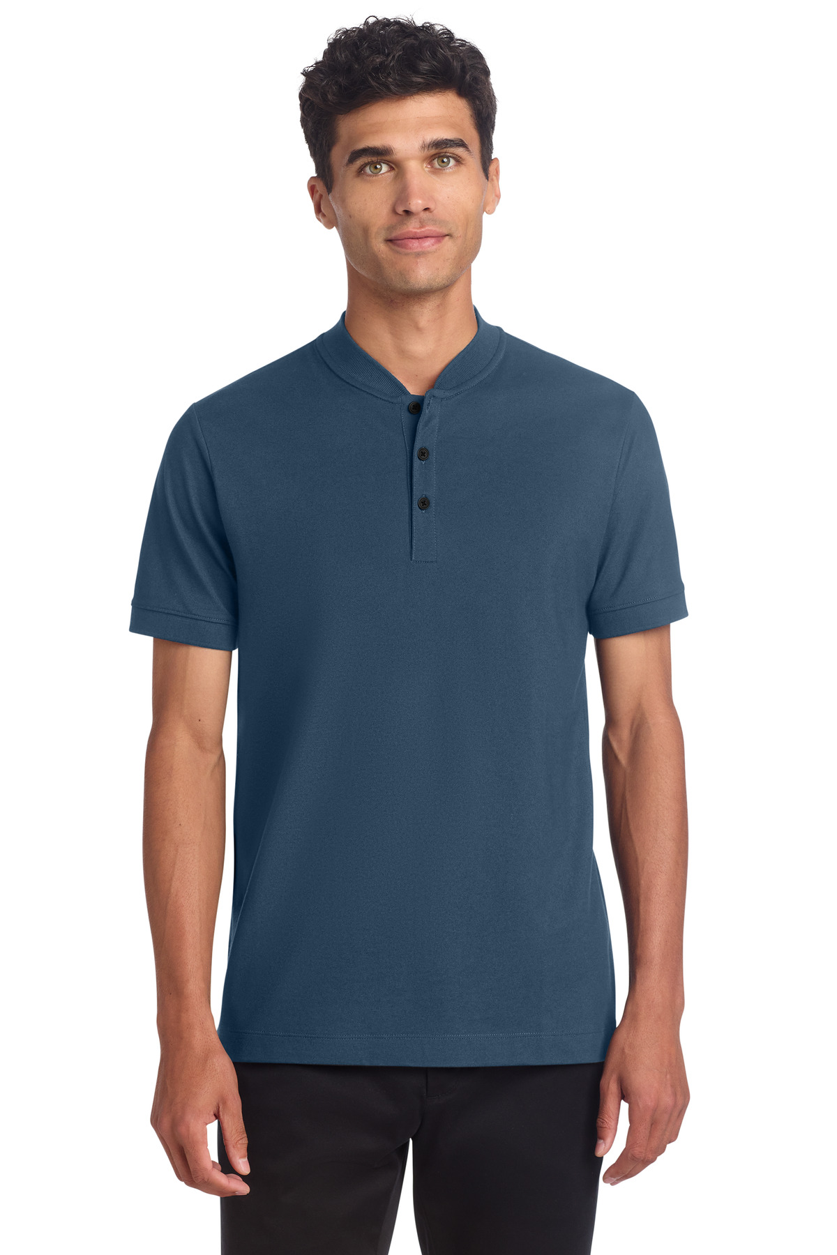 Mercer+Mettle Stretch Pique Henley MM1008