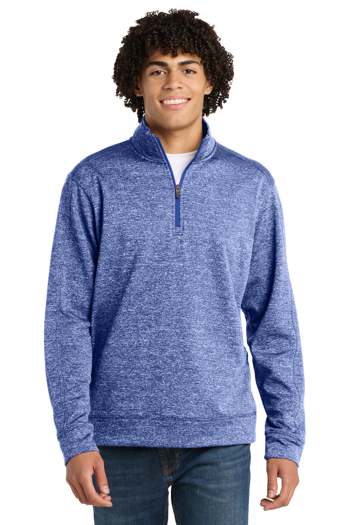 Sport-Tek PosiCharge Electric Heather Fleece 1/4-Zip Pullover. ST226