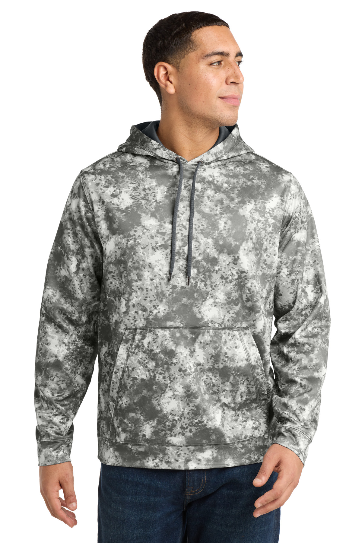 Sport-Tek Sport-Wick Mineral Freeze Fleece Hooded Pullover. ST230