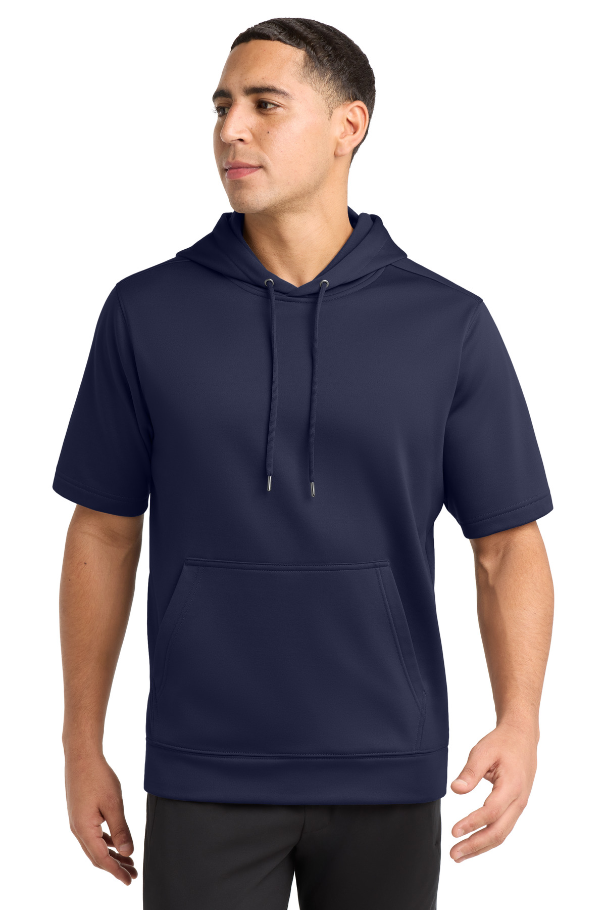 Sport-Tek Sport-Wick Fleece Short Sleeve Hooded Pullover. ST251
