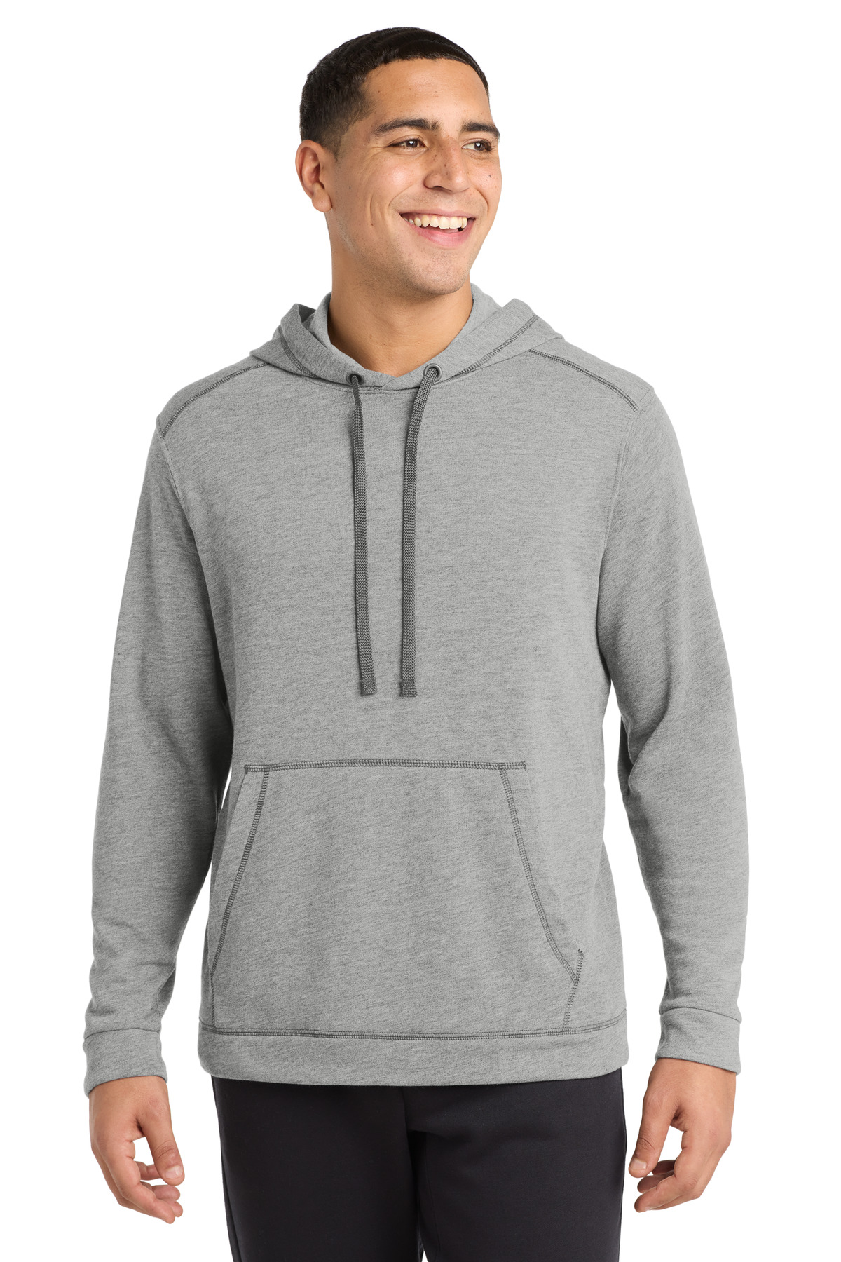 Sport-Tek PosiCharge Tri-Blend Wicking Fleece Hooded Pullover. ST296