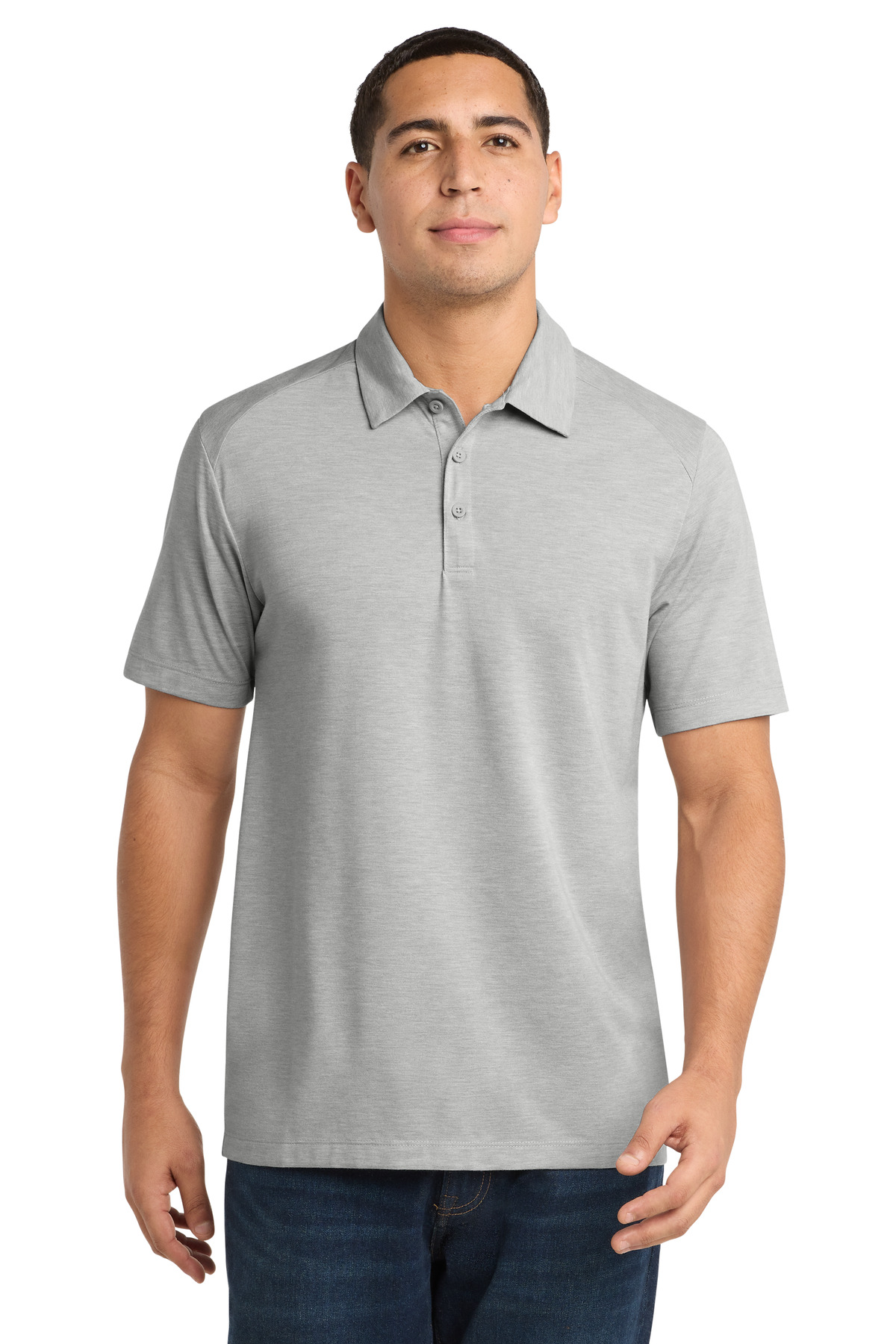 Sport-Tek PosiCharge Tri-Blend Wicking Polo. ST405