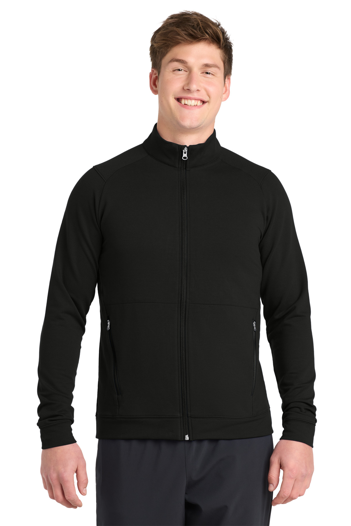 Sport-Tek Sport-Wick Flex Fleece Full-Zip. ST560