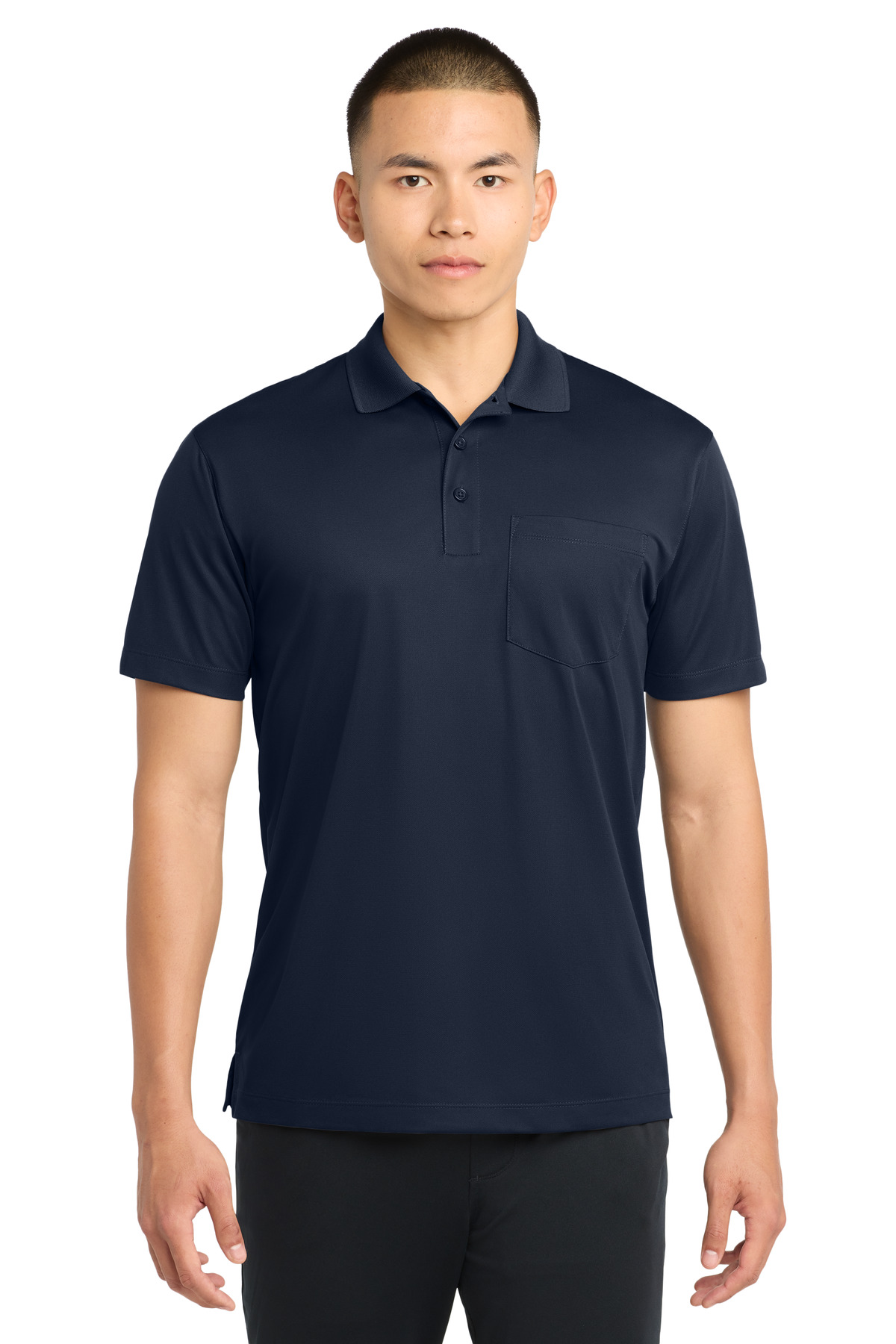 Sport-Tek Micropique Sport-Wick Pocket Polo. ST651