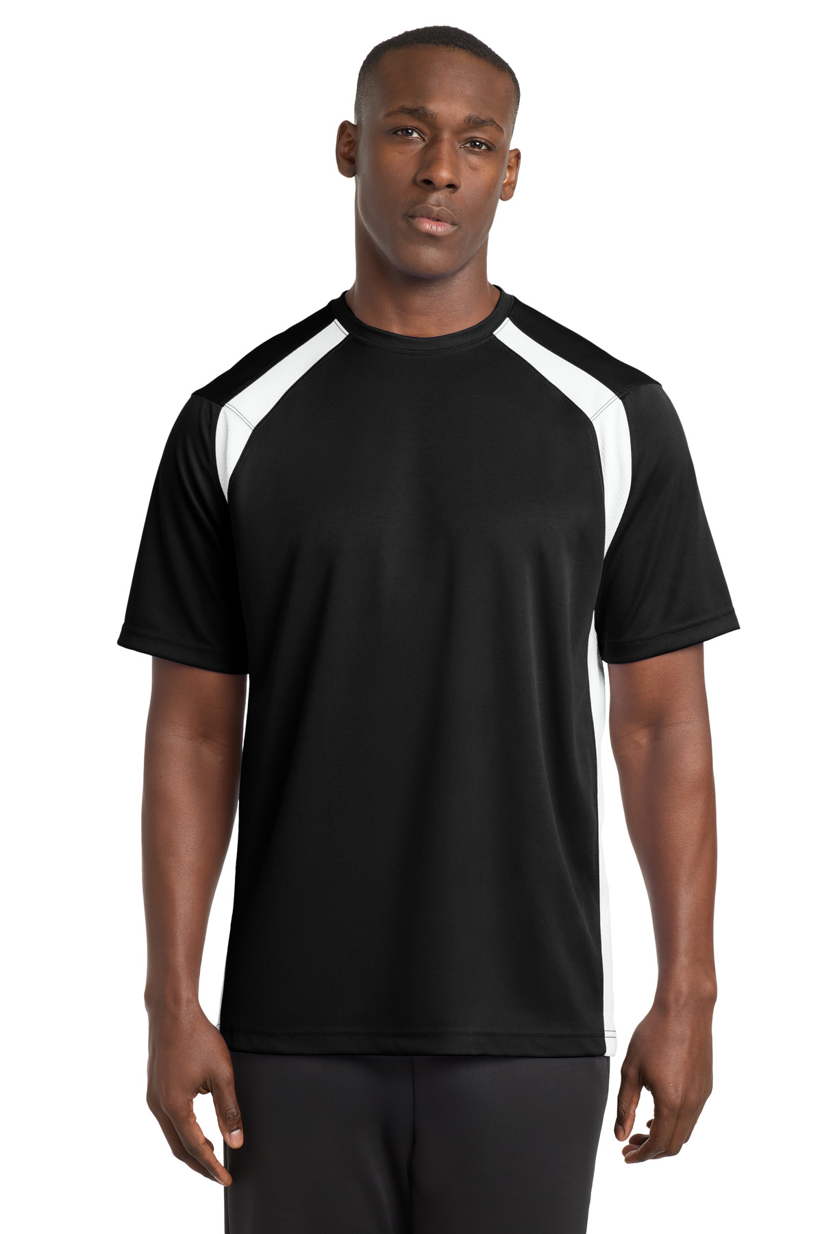 Sport-Tek Dry Zone Colorblock Crew. T478