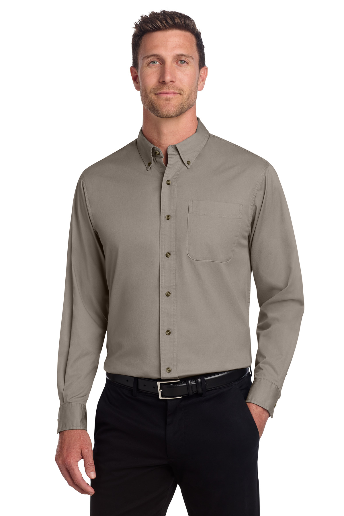 Port Authority Tall Long Sleeve Twill Shirt.  TLS600T
