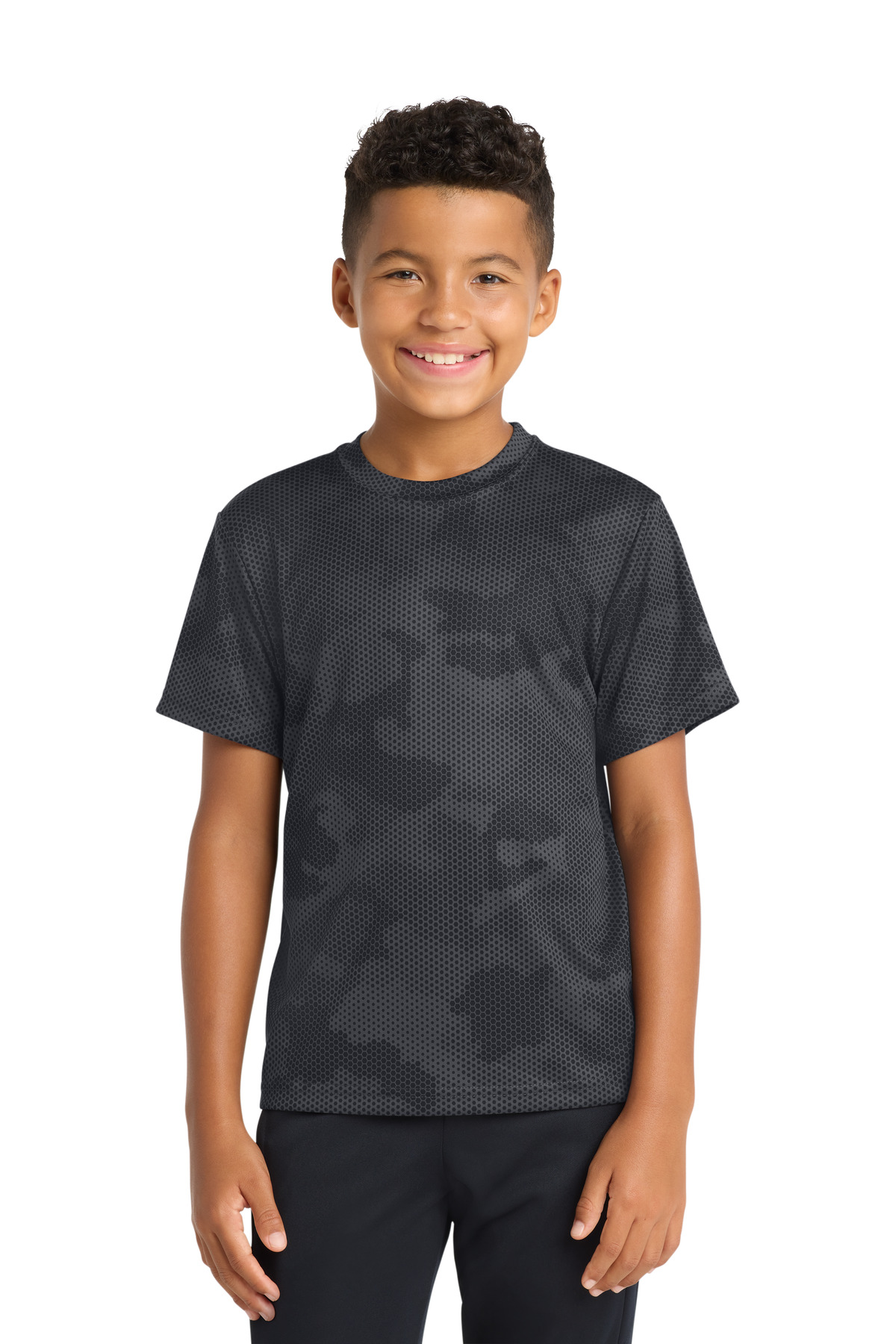 Sport-Tek Youth CamoHex Tee. YST370