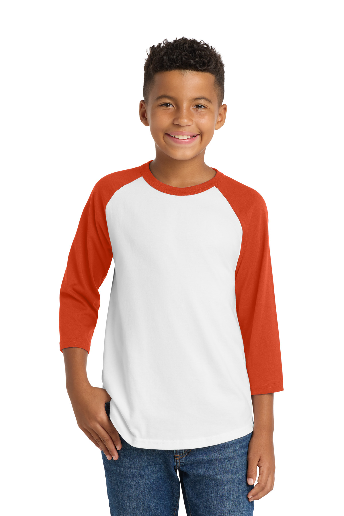 Sport-Tek Youth Colorblock Raglan Jersey.  YT200